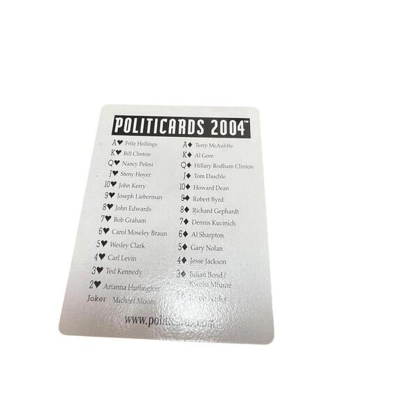 Vintage Politicards 2004 Playing Cards Deck Political Players Caricatures - Picture 5 of 9